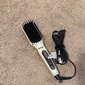 Lange Hair Straightening Brush - Black and White